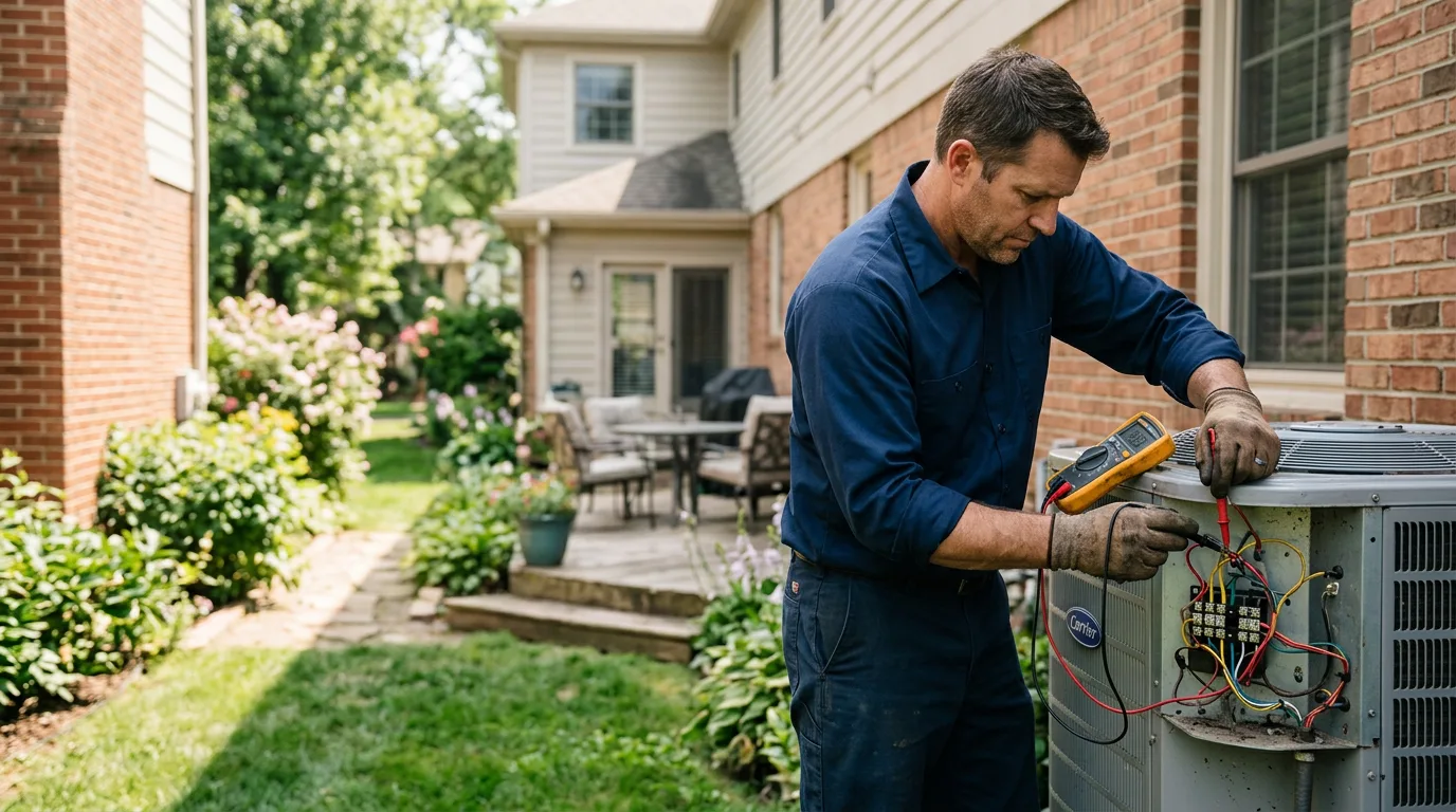 HVAC technician working near Detroit, AL